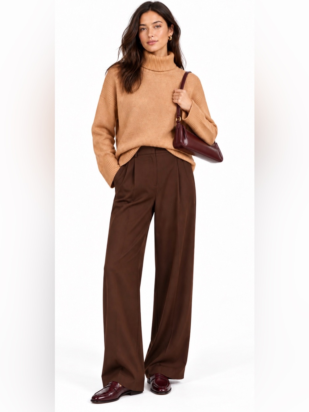 J.Crew Turtleneck sweater in Supersoft yarn in camel